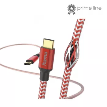 Cable USB Hama Reflective USB 2.0 1,5 m USB C Rojo