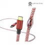 Cable USB Hama Reflective USB 2.0 1,5 m USB C Rojo