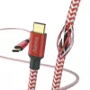 Cable USB Hama Reflective USB 2.0 1,5 m USB C Rojo