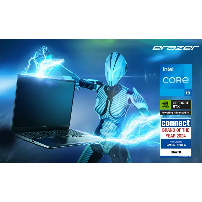 ERAZER Scout 15 E1 MD62765 Intel® Core™ i5 i5-13420H Portátil 39,6 cm (15,6 inch) Full HD 16 GB DDR5-SDRAM 1 TB SSD NVIDIA® GeForce RTX™ 5050 Wi-Fi 6E (802.11ax) Windows 11 Home negro