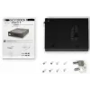 ICY BOX Marco de intercambio de disco duro MB991IK-B, 6,40cm (2.5), SAS - SATA, alta calidad, marco de aluminio negro para discos duros de 6,40cm (2.5) con S