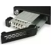 ICY BOX Marco de intercambio de disco duro MB991IK-B, 6,40cm (2.5), SAS - SATA, alta calidad, marco de aluminio negro para discos duros de 6,40cm (2.5) con S