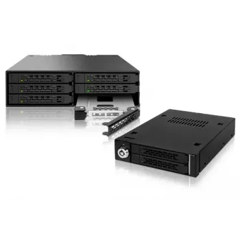 Embellecedor de bahía de unidad Icy Dock MB992TRAY-B negro plata