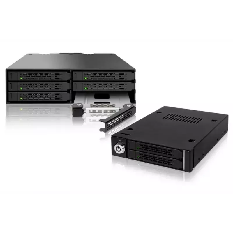 Embellecedor de bahía de unidad Icy Dock MB992TRAY-B negro plata
