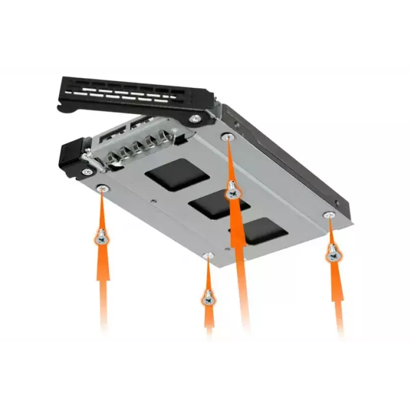 Embellecedor de bahía de unidad Icy Dock MB992TRAY-B negro plata