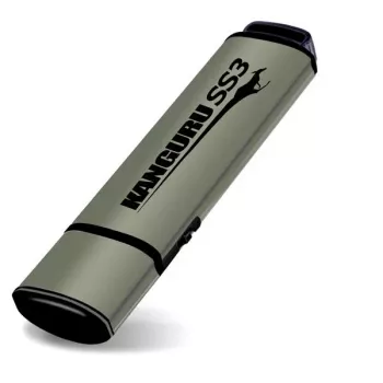 Kanguru SS3™ SuperSpeed USB3.0 64GB |Memoria USB segura| Interruptor físico de protección contra escritura | Compatible con Windows 