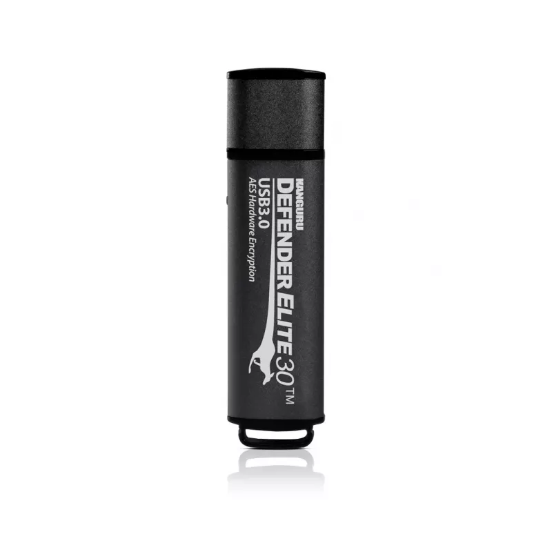 Kanguru Defender Elite30 KDFE30-64G unidad flash USB cifrada, 64 GB, USB 3.2 Gen 1 (USB 3.0), 140 MB/s, FIPS 197, negra