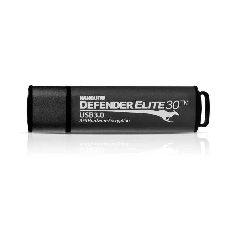 Kanguru Defender Elite30 KDFE30-128G unidad flash USB cifrada, 128 GB, USB 3.0, FIPS 197, negra