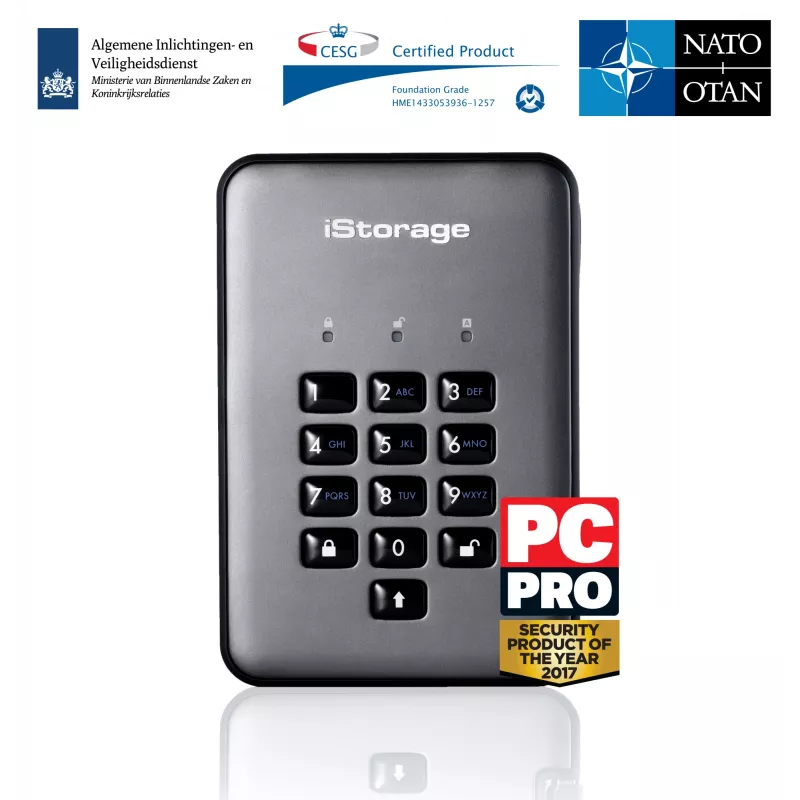 iStorage diskAshur PRO2 1 TB USB 3.2 Disco duro externo