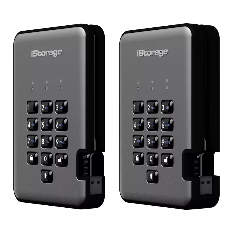 Disco duro iStorage 2 TB USB 3.2 IS-DAP2-256-2000-C-G