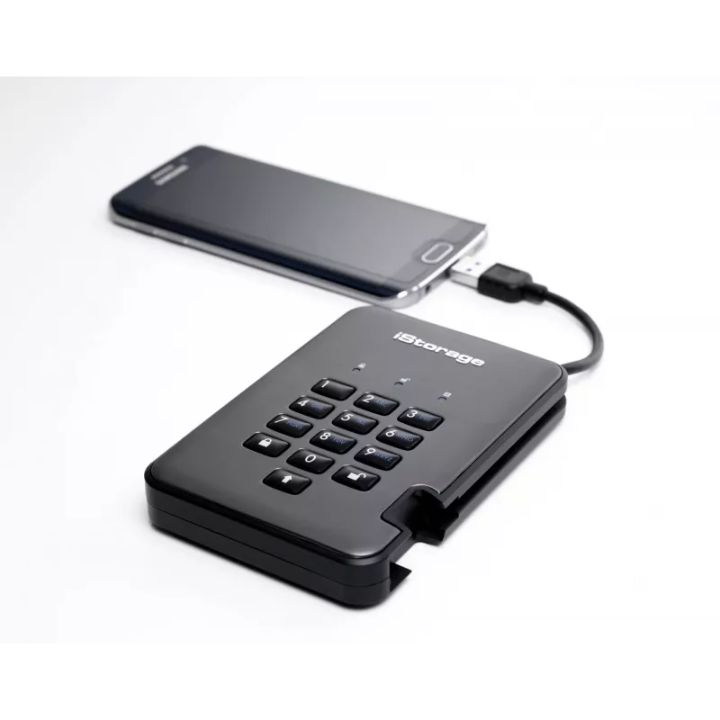 Disco duro iStorage 2 TB USB 3.2 IS-DAP2-256-2000-C-G