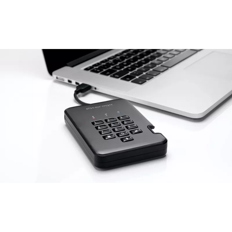 Disco duro iStorage 2 TB USB 3.2 IS-DAP2-256-2000-C-G