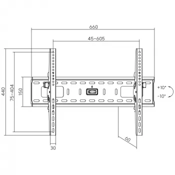 Soporte de pared InLine 23117A para TFT LED Plasma 32-70 pulgadas