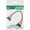InLine Cable de datos + alimentación SATA SATA 6Gb/s macho / hembra 0.50m