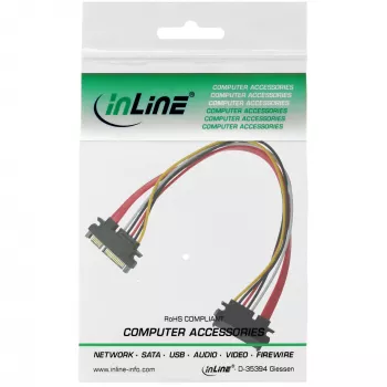 InLine Cable de datos + alimentación SATA SATA 6Gb/s macho / hembra 0.50m