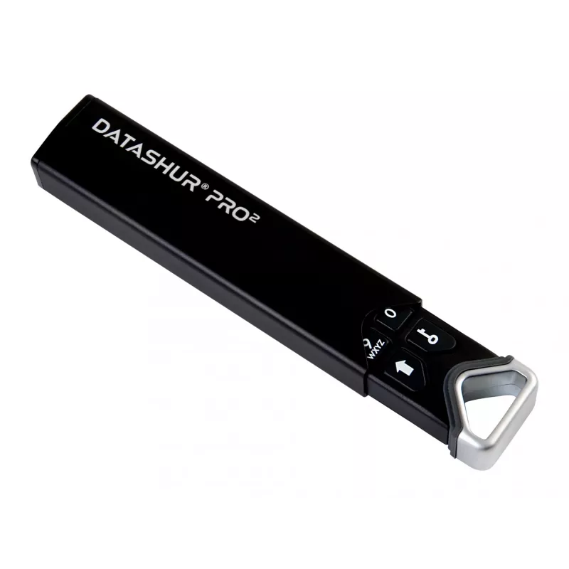 iStorage datAshur PRO2 128 GB | Memoria USB segura | Certificada FIPS 140-2 Nivel 3 | Cifrado hardware AES-XTS de 256 bits | Protegida por contraseña | Resistente al polvo y al agua |