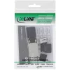 Conector macho RJ45 InLine Cat.8.1 2000MHz, montaje en campo, apantallado, con tapa roscada