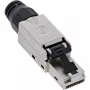 Conector macho RJ45 InLine Cat.8.1 2000MHz, montaje en campo, apantallado, con tapa roscada