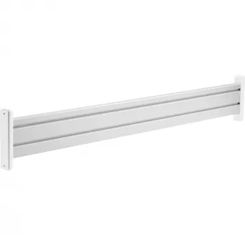 Panel Slatwall InLine Aluminio, para montaje en mesa, 1 m