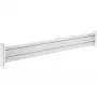 Panel Slatwall InLine Aluminio, para montaje en mesa, 1 m
