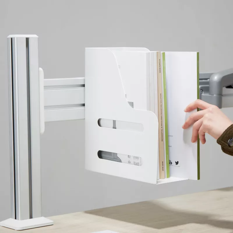 Sujetador de documentos Slatwall InLine 23182C blanco acero 261x122x291mm