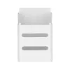 Caja de bolígrafos Slatwall InLine, blanca, acero, 1 kg, 68x70x100 mm