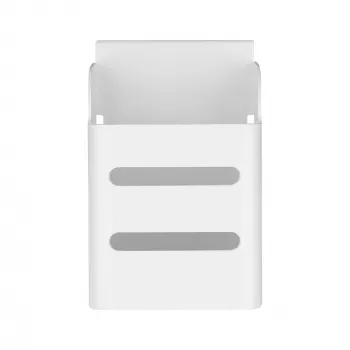 Caja de bolígrafos Slatwall InLine, blanca, acero, 1 kg, 68x70x100 mm