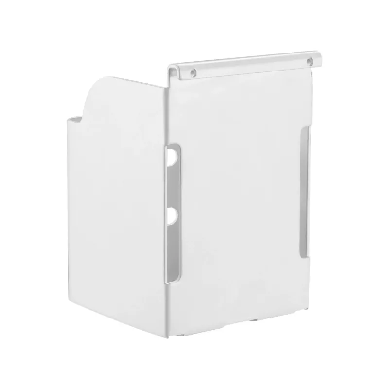 Caja de bolígrafos Slatwall InLine, blanca, acero, 1 kg, 68x70x100 mm