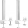 Columna InLine 23181B aluminio blanco 43 mm de altura pack de 2