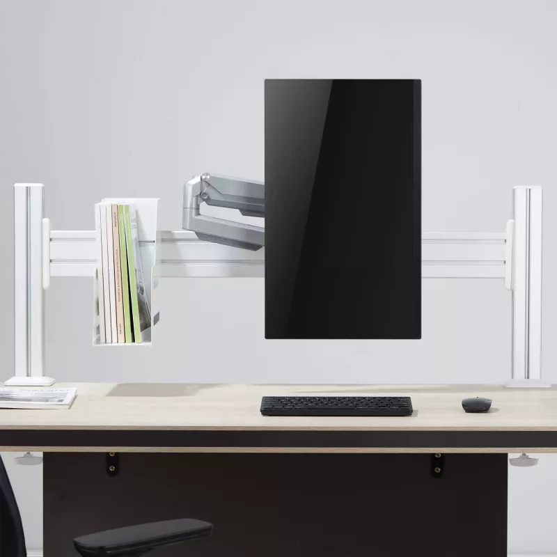 Soporte de monitor InLine 23183C plateado peso máx. 9 kg pantalla mín. 17