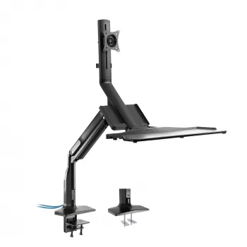 InLine soporte de mesa para estación de trabajo con elevación, móvil, hasta 81 cm (32