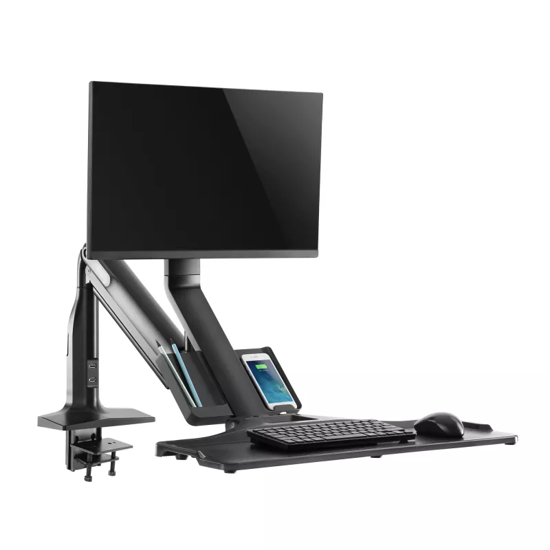 InLine soporte de mesa para estación de trabajo con elevación, móvil, hasta 81 cm (32