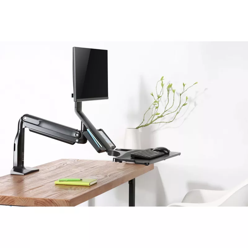 InLine soporte de mesa para estación de trabajo con elevación, móvil, hasta 81 cm (32