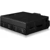 Caja adaptadora NVMe U.2 a SlimSAS, icy dock ToughArmor MB105VP-B, PCIe 4.0, compatible con 2x unidades de 2,5