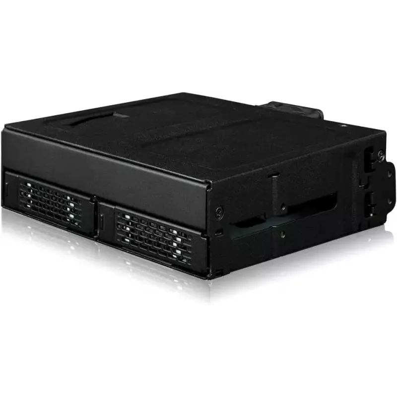 Caja adaptadora NVMe U.2 a SlimSAS, icy dock ToughArmor MB105VP-B, PCIe 4.0, compatible con 2x unidades de 2,5