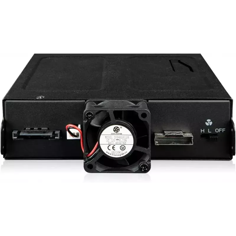 Caja adaptadora NVMe U.2 a SlimSAS, icy dock ToughArmor MB105VP-B, PCIe 4.0, compatible con 2x unidades de 2,5