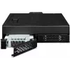 Caja adaptadora NVMe U.2 a SlimSAS, icy dock ToughArmor MB105VP-B, PCIe 4.0, compatible con 2x unidades de 2,5