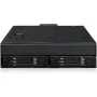 Caja adaptadora NVMe U.2 a SlimSAS, icy dock ToughArmor MB105VP-B, PCIe 4.0, compatible con 2x unidades de 2,5