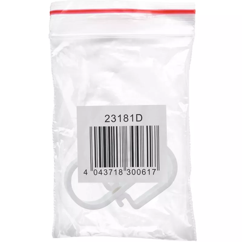 Organizador de cables InLine 23181D para barras de montaje de mesa, pack de 2, blanco