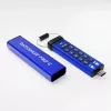 iStorage datAshur PRO+C 128GB | Certificado FIPS 140-3 Nivel 3 | Unidad USB Type-C segura | Cifrado por hardware AES-XTS de 256 bits | Protegido por PIN | Adaptador Type-C a A incluido