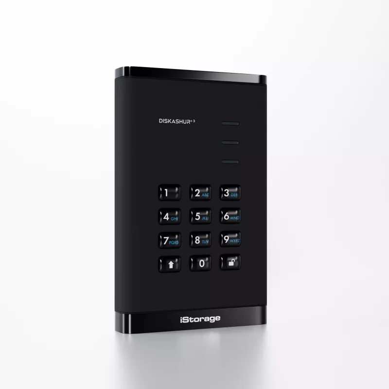 HDD iStorage 1TB USB 3.2 Gen 1 diskAshur3 negro