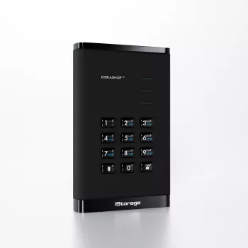 iStorage diskAshur³ 2TB negro | Disco duro portátil seguro | | Conforme FIPS 140-3 Nivel 3 | Common Criteria EAL 5+ | Protegido por PIN | Cifrado por hardware AES-XTS de 256 bits | Conforme RGPD, TAA | Resistente al polvo y al agua |