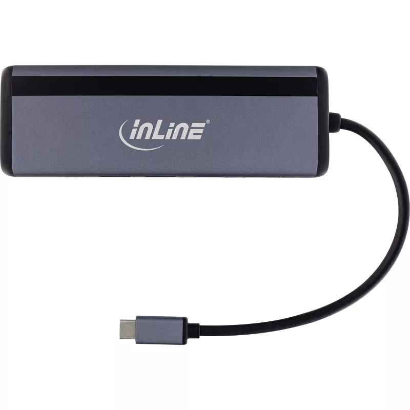 InLine multihub USB-C 8 en 1, HDMI, DP, USB 3.2, PD 3.0 100W, MST