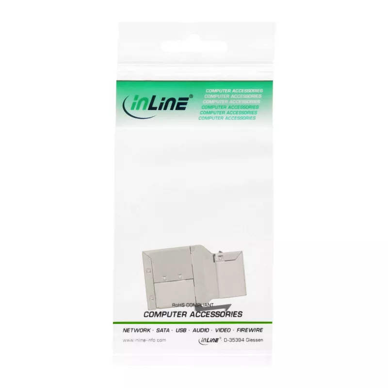 InLine módulo keystone RJ45 hembra a hembra SNAP-In Cat.6A STP