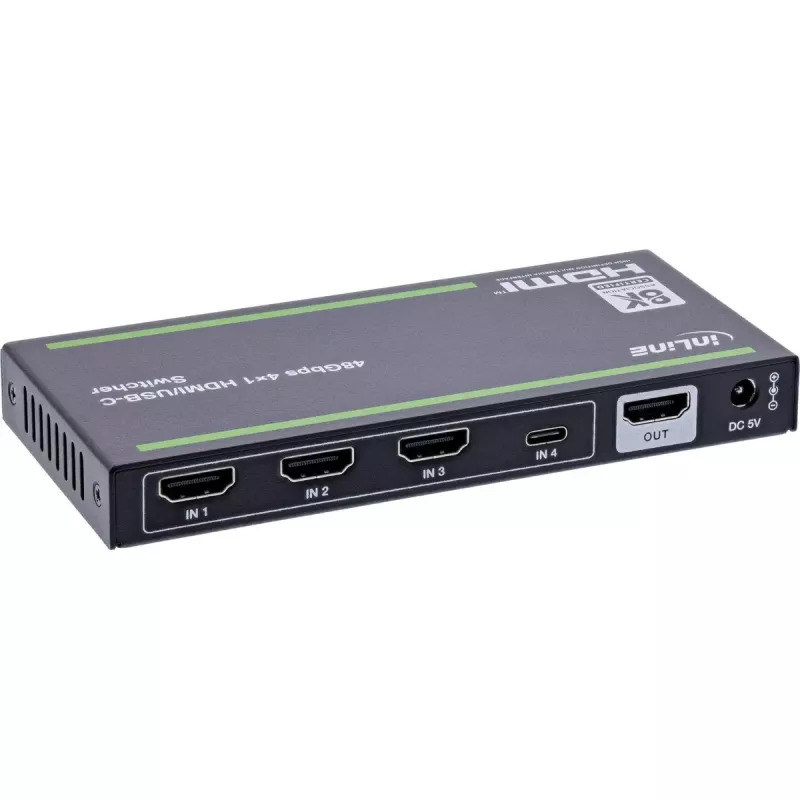 InLine 57885B conmutador de vídeo HDMI