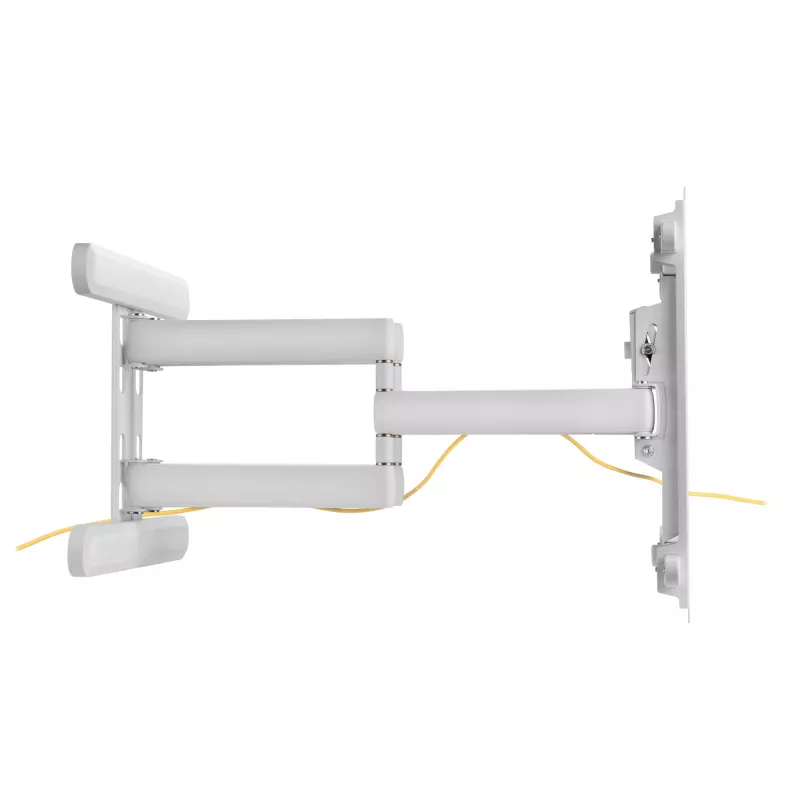 InLine soporte de pared de aluminio premium para televisores de pantalla plana 37-80 pulgadas blanco 70 kg