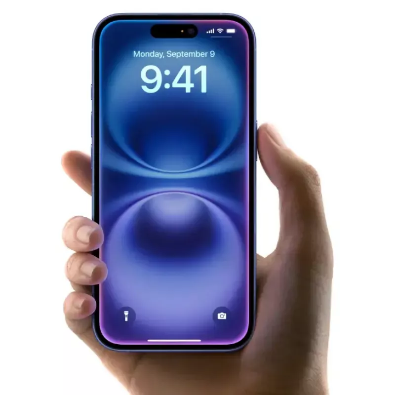 Smartphone Apple iPhone 16 — 6,1 pulgadas (15,5 cm), A18, 128 GB, Dual-SIM, 48 MP cámara trasera dual, Teal