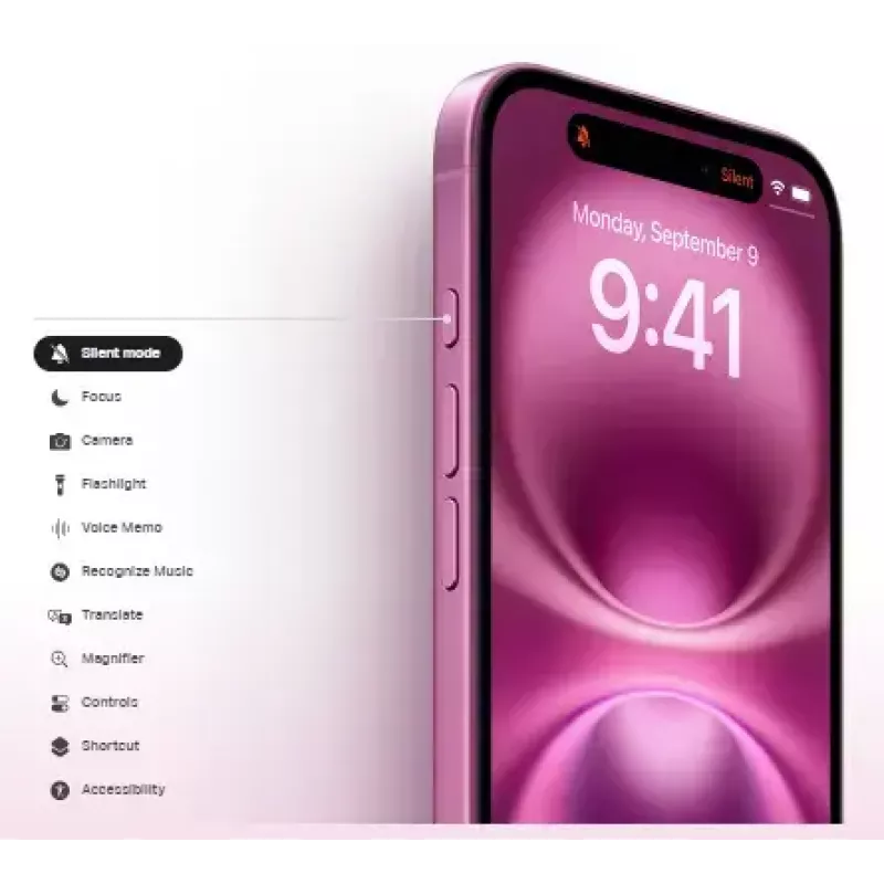 Smartphone Apple iPhone 16 — 6,1 pulgadas (15,5 cm), A18, 128 GB, Dual-SIM, 48 MP cámara trasera dual, Teal