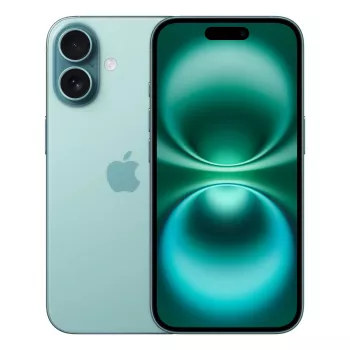 Smartphone Apple iPhone 16 — 6,1 pulgadas (15,5 cm), A18, 128 GB, Dual-SIM, 48 MP cámara trasera dual, Teal