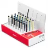 Mini lápiz stylus Hama azul oscuro azul claro plateado amarillo 95 mm